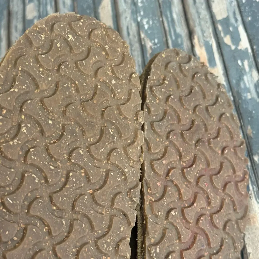 Birkenstock Utti Mens Slip On Moccasin Shoes 9.5 Brown Leather Suede Comfort NEW - Picture 8 of 10